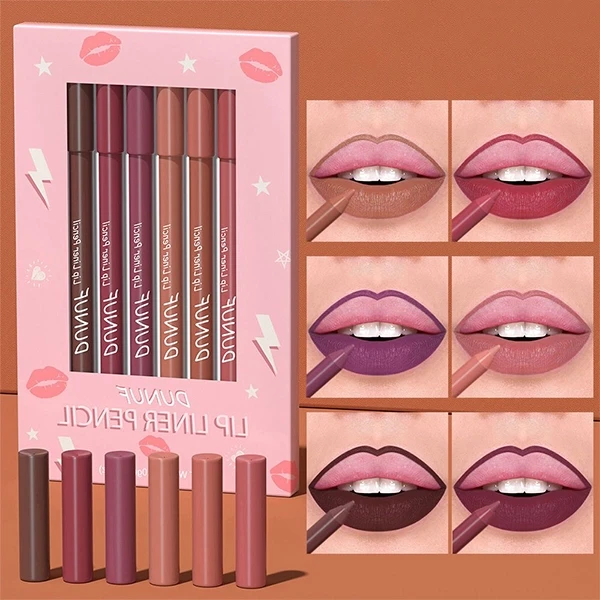Matte Lip Liner Set - 6 Shades
