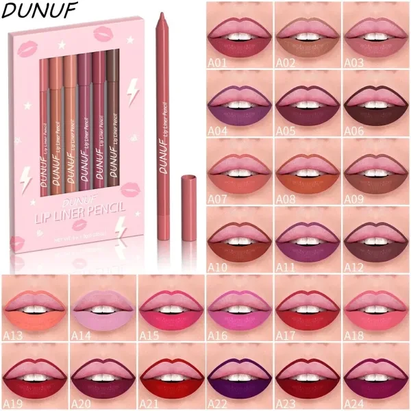 Matte Lip Liner Set - 6 Shades