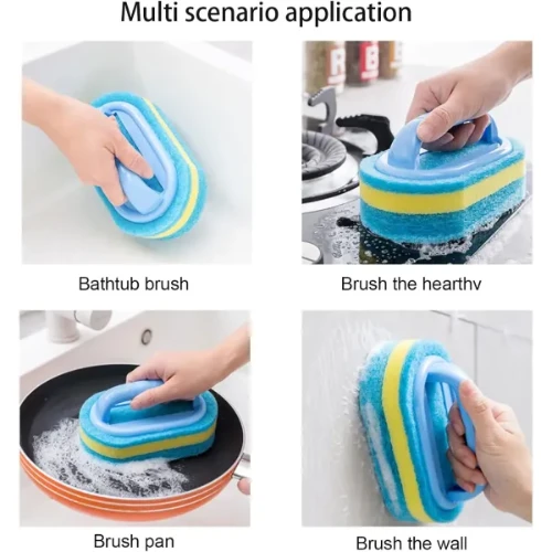 Multifunctional Dish Cleaning Sponge Kitchen Cleaning Scrubber Bathtub Walls Til