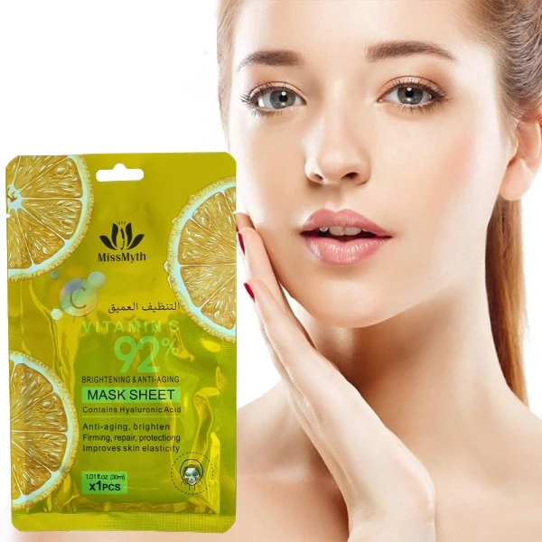 1 Pc Moisturizing Repair Brightening And Anti Aging Skincare Vitamin C Face Mask