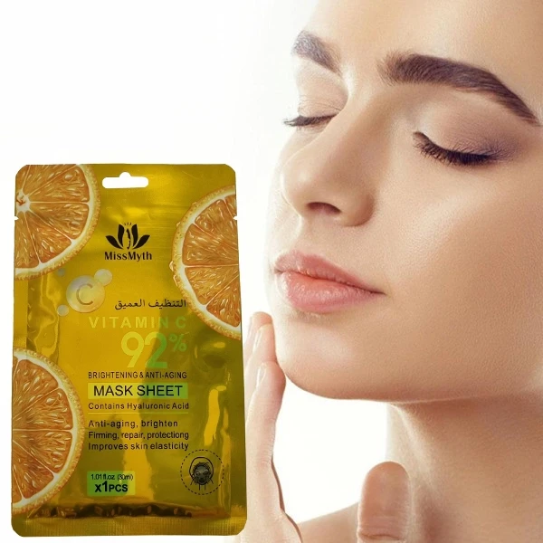 1 Pc Moisturizing Repair Brightening And Anti Aging Skincare Vitamin C Face Mask