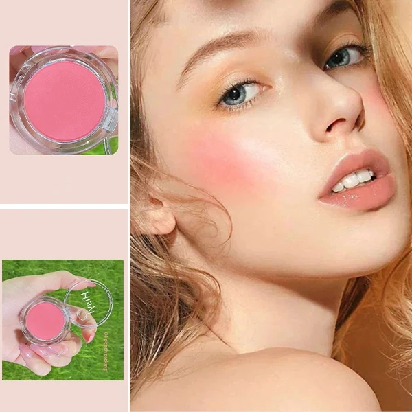 Water Resistant Face Grooming Pure Natural Facial Cheek Enhancer Peach Blush Pal