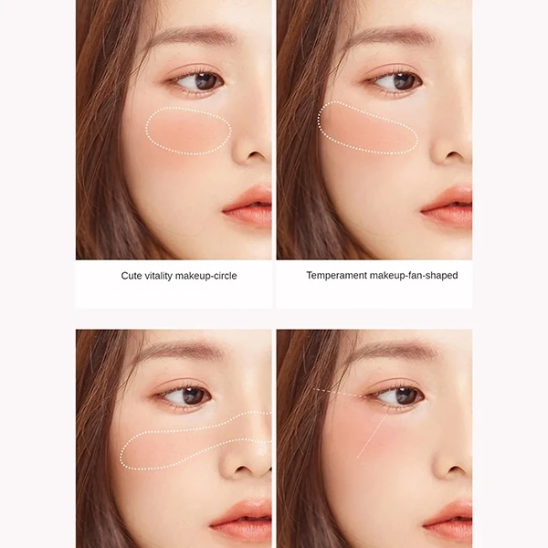 Water Resistant Face Grooming Pure Natural Facial Cheek Enhancer Pink Dudu Blush