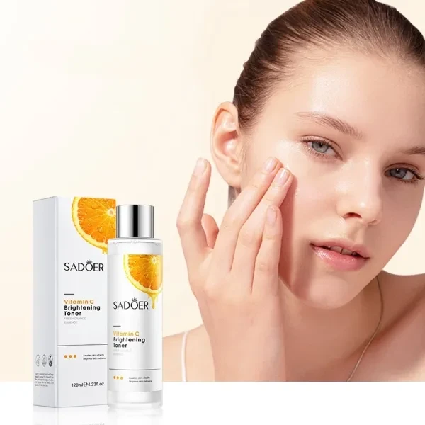 Vitamin-C Brightening Toner Fresh Orange Essence Refreshing Moisturizing Lighten