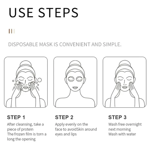 20 Pieces Vitamin C Good Night Fresh Orange Essence Gel Mask Face Care Moisturiz