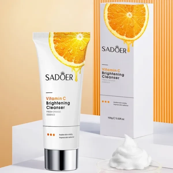 Brightening Vitamin C Cleanser Fresh Orange Essence Facial Cleaner Moisturizing