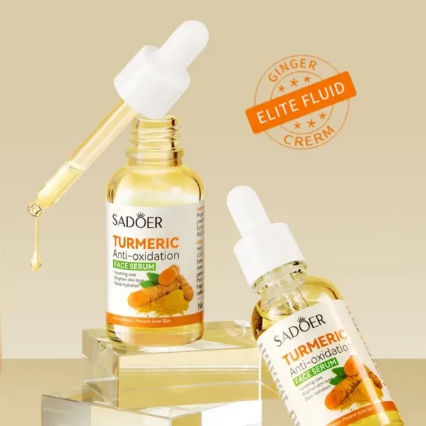 Turmeric Whitening Serum Face Moisturizing Essence Natural Antioxidant Serum For