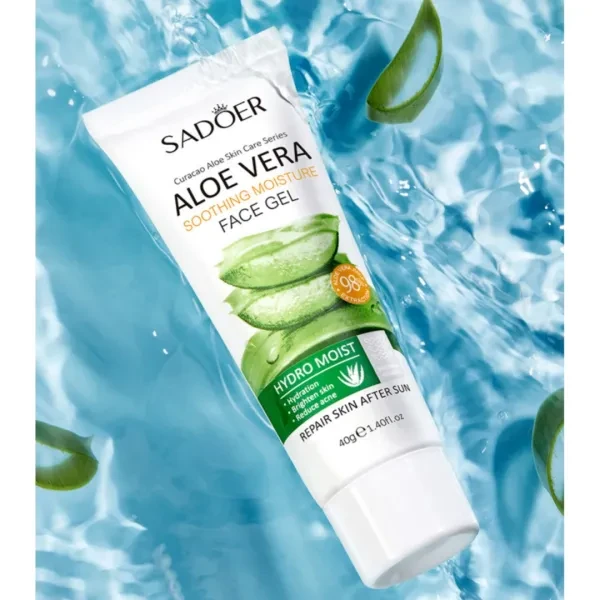 Aloe Vera Face Gel Soothing Moisture Repair Skin Brighten Reduce Acne Lightening