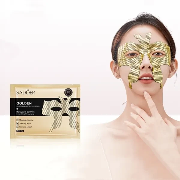 2 Pcs Golden Butterfly Eye Mask Anti Wrinkle Moisturizer Anti Aging Sagging Wrin