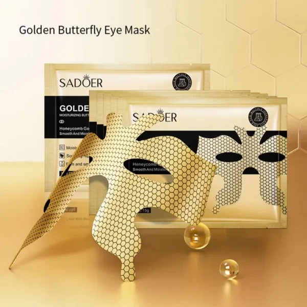 2 Pcs Golden Butterfly Eye Mask Anti Wrinkle Moisturizer Anti Aging Sagging Wrin