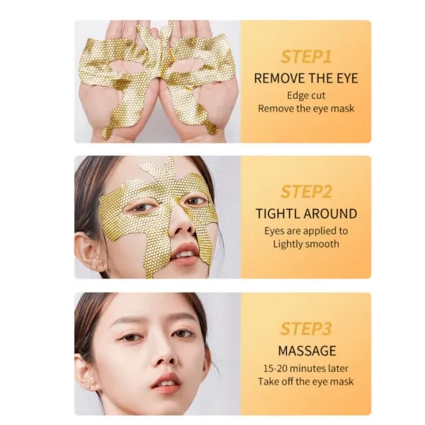 2 Pcs Golden Butterfly Eye Mask Anti Wrinkle Moisturizer Anti Aging Sagging Wrin