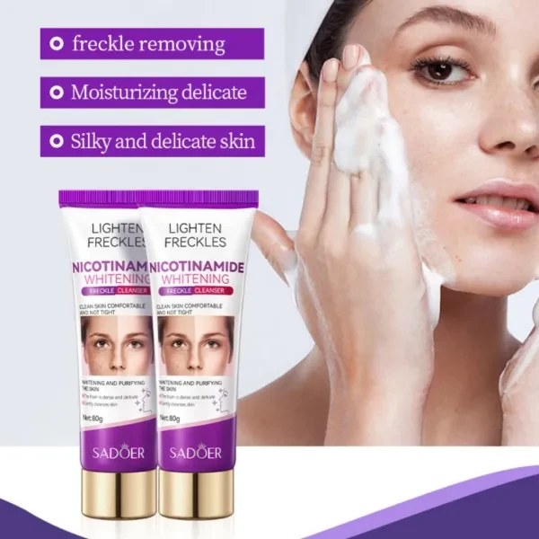 Skin Care Deep Cleanser Moisturizing Lightening Skin Gentle Nicotinamide Antispo