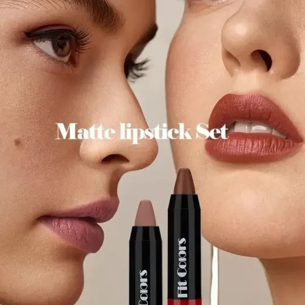 Pink Matt Long-Lasting Matte Lipstick - Non-Drying Easy Application