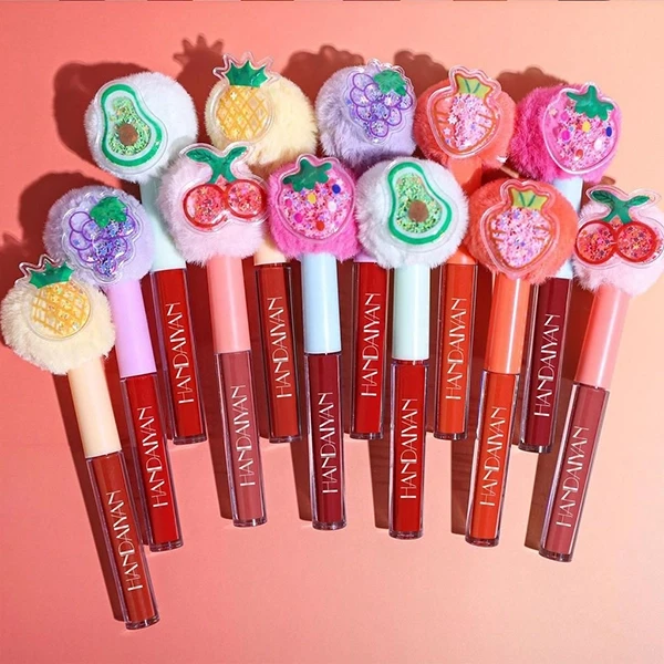 Luxury Fruit Design Long Lasting Non-Stick Waterproof Quick Dry Lip Care Lipstic