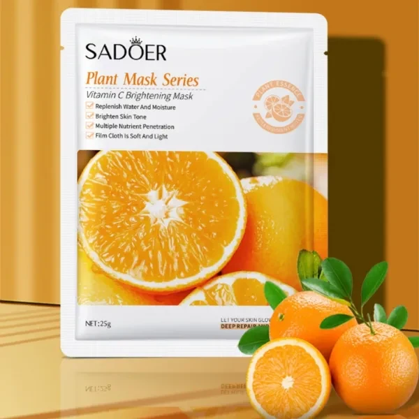 2 Pcs Face Masks Good Fruit Skin Care Moisturizing Collagen Vitamin C Whitening