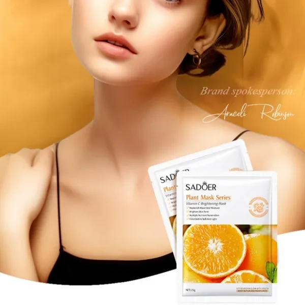 2 Pcs Face Masks Good Fruit Skin Care Moisturizing Collagen Vitamin C Whitening