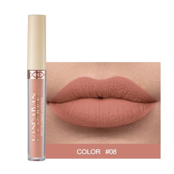 Waterproof Long Lasting Matte Lip Care Luxury Non-Smudge Women Lipstick - 08