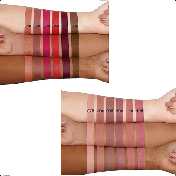 Waterproof Long Lasting Matte Lip Care Luxury Non-Smudge Women Lipstick - 07