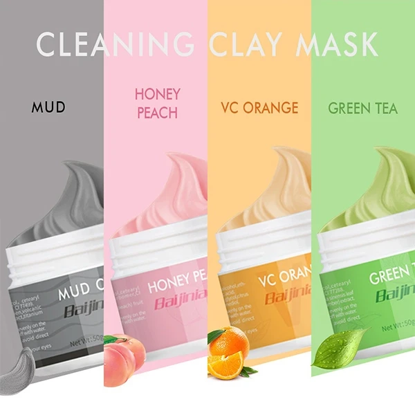 Washable Cleansing Smooth Gentle On Skin Film Peel Off Face Orange Clay Mask For