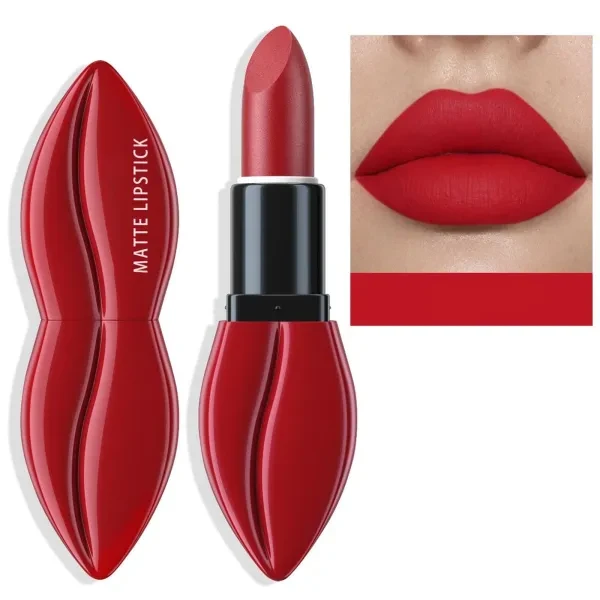 Luxurious Water Resistant Lipstick Long Lasting Highly Pigmented Matte Lip Color
