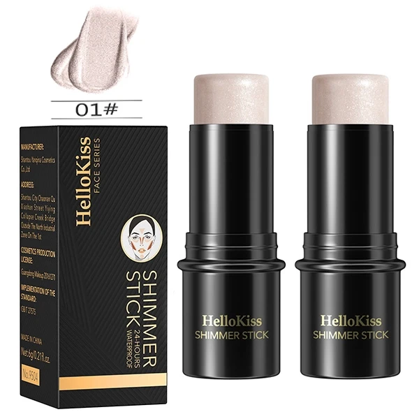 Contour Beauty Shimmer Stick - Long-Lasting Waterproof - 3D Face Makeup Primer &