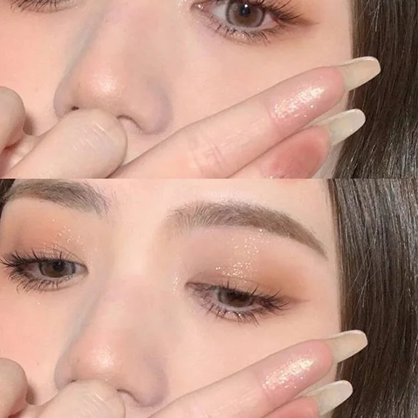 Four Colors Glitter Eyeshadow Palette Shimmer Matte Eyeshadow Long Lasting Shiny