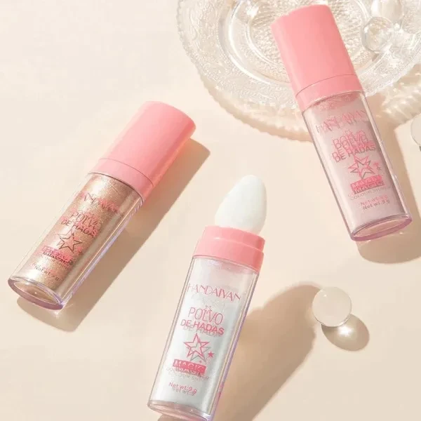 Metallic Finish Highlighter Glitter Shimmer Face Contouring Waterproof Long Last