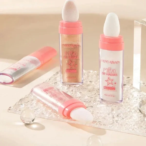 Metallic Finish Highlighter Glitter Shimmer Face Contouring Waterproof Long Last