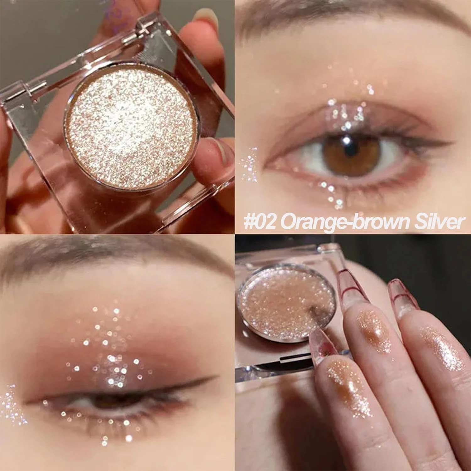 Glitter Eye Palette Long-Lasting Sweatproof Waterproof Eyeshadow