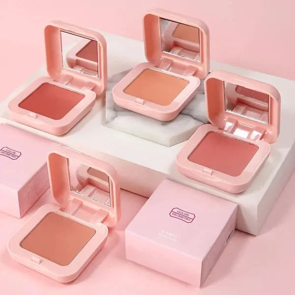 Monochrome Blush Palette Brightening Facial Beauty Make Blusher Long Lasting Blu