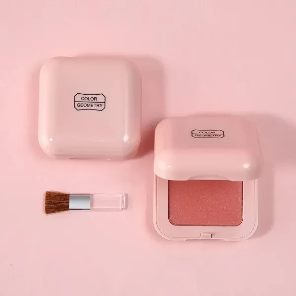 Monochrome Blush Palette Brightening Facial Beauty Make Blusher Long Lasting Blu