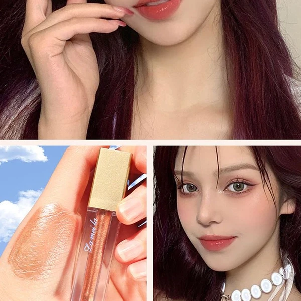 Luminous Pearl Liquid Eyeshadow - Glittery & Waterproof - Shade 01