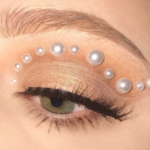 DIY Face Makeup Stickers for Festivals 900pcs Pearls