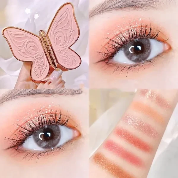 Colorful Butterfly Eyeshadow Palette - Long-Lasting & Perfect for Women