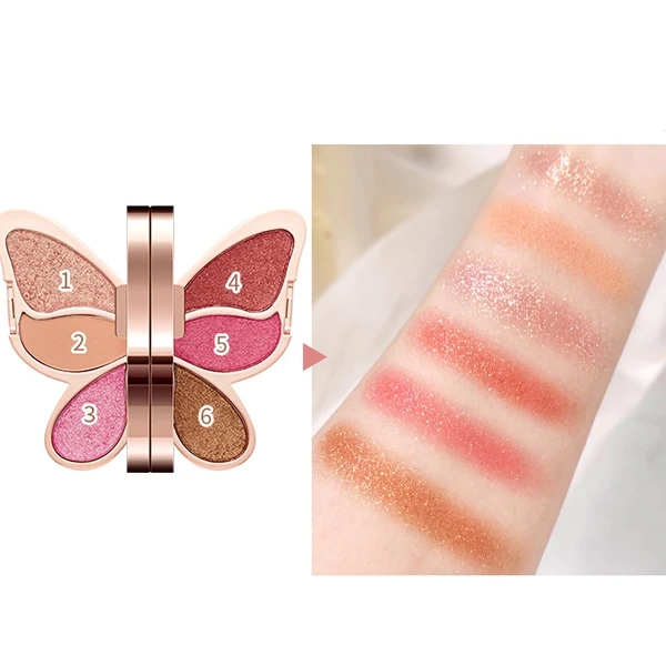Colorful Wings Shimmer & Matte Eyeshadow Palette - Women 01