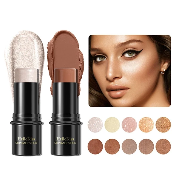 3D Face Primer Khaki Contour Stick - Flawless Makeup for Women (Plastic)