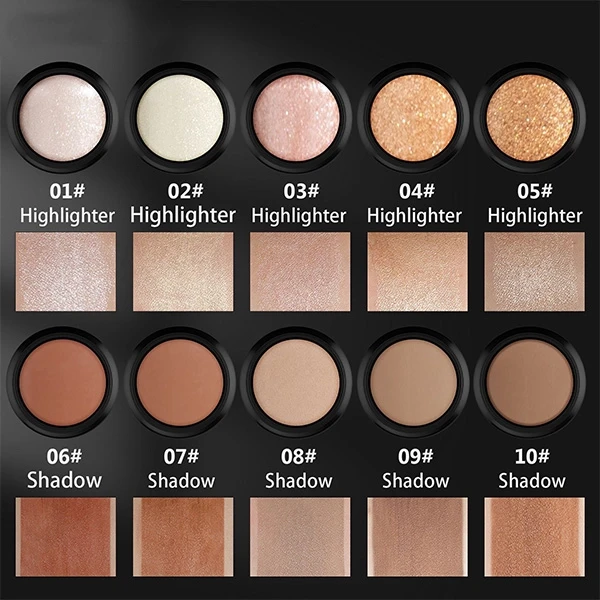 High Gloss 3D Contour Stick Light Brown Women's Face Makeup Plastic