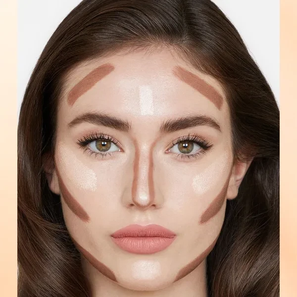 2 in 1 Highlighter Stick Long Lasting Women's Face Makeup Concealer Contouring M