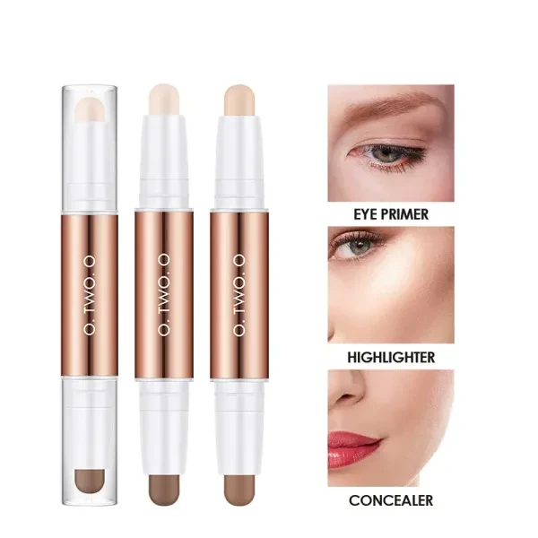 2 in 1 Highlighter Stick Long Lasting Women's Face Makeup Concealer Contouring M