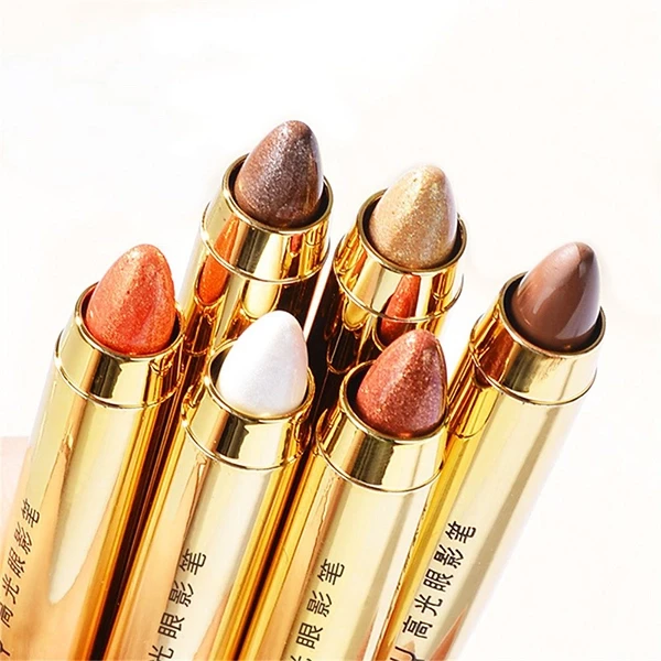 Non-Smudged Double-Sid Eyeshadow Water Resistant Glitter Contouring Eye Stick Sh