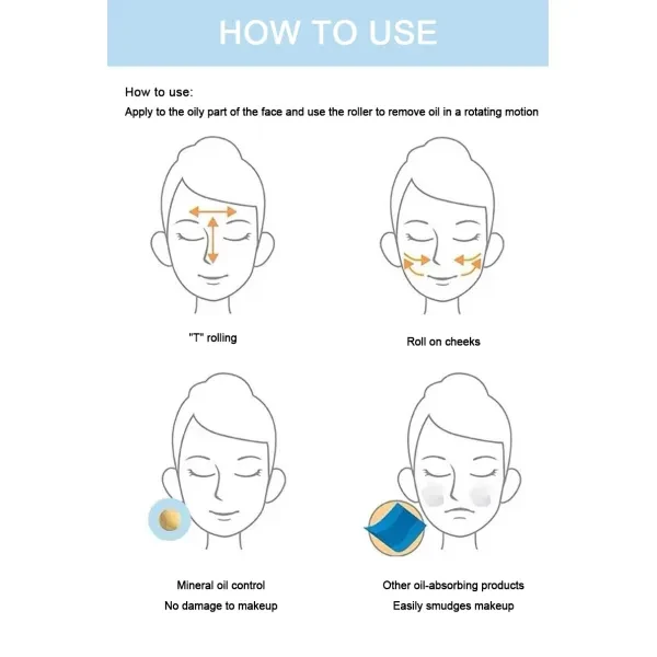 Black Facial Cleansing Roller- Mini Massage Tool for Unisex Face