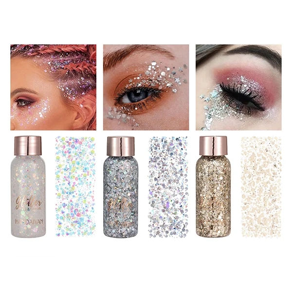 Holographic Face & Body Gel Set - 3 PCs Women's Makeup