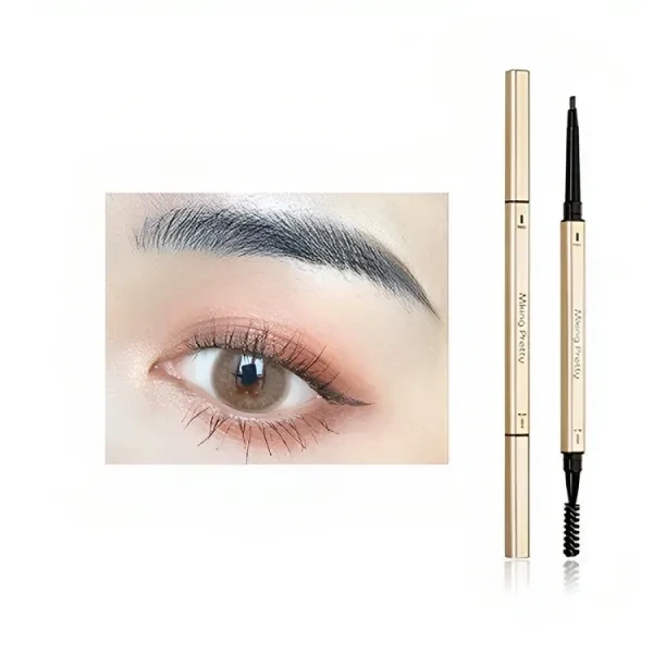 Long Lasting Water Proof 2 In 1 Eyebrow Pencil Double Sided Eyebrow Makeup Enhan