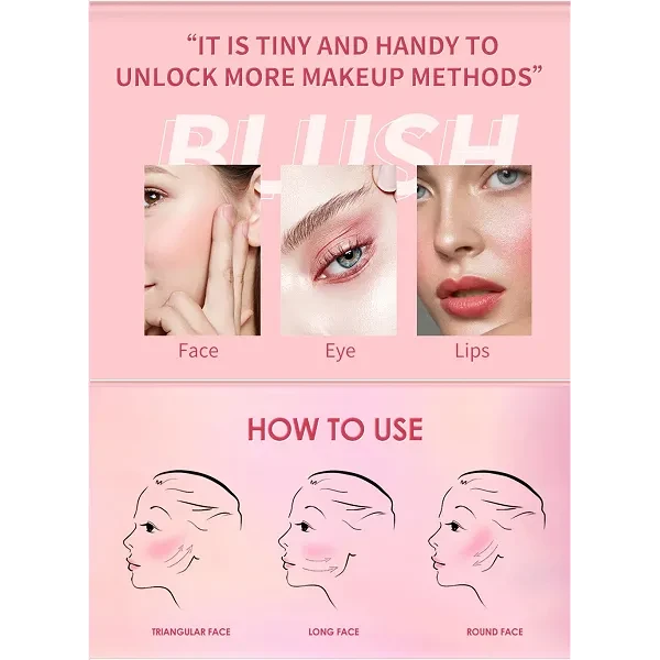 Long Lasting Face Blusher Stick Makeup for Women