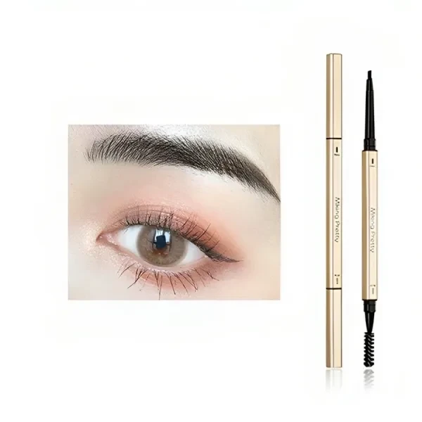 Long Lasting Water Proof 2 In 1 Eyebrow Pencil Double Sided Eyebrow Makeup Enhan