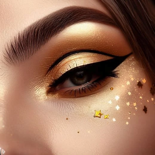 Golden Goddess Eye Glitter - Natural Full Coverage for a Glossy Look