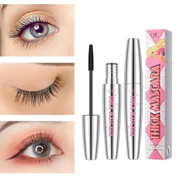 Eyelash Mascara Long Curly Thick Waterproof Natural Black Volume Length Smudge P