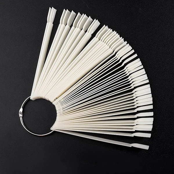 50pcs Artificial Nail Polish Boards & Durable Display Sticks