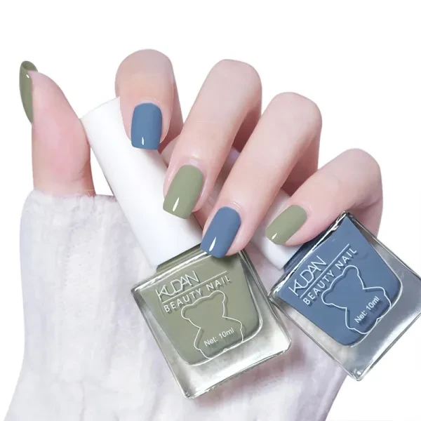 Orange Glitter Nail Polish - 10ml - Long Lasting & Odorless