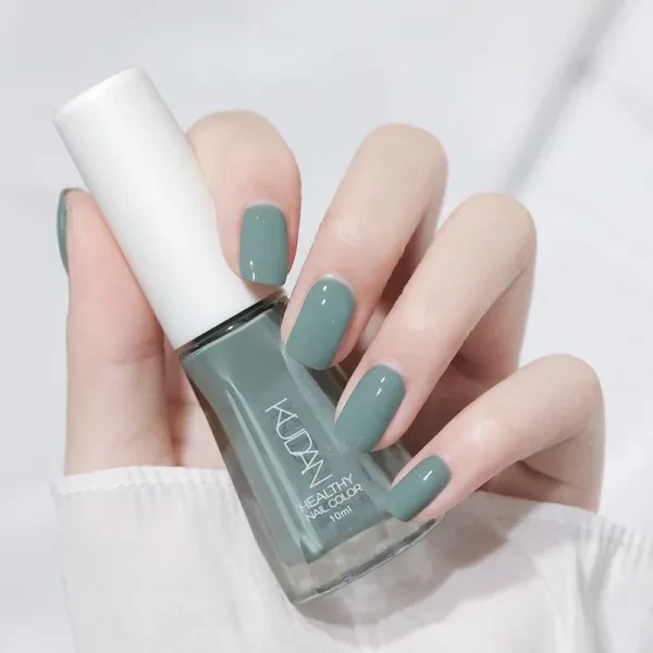 Sea Green Glitter Nail Polish - Long Lasting & Quick Drying